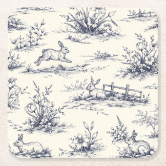 Dessous-de-verre Carré En Papier Easter Bunny Plates