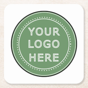 Dessous-de-verre Carré En Papier Élégant, contemporain, poli et personnalisable.