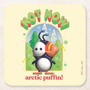 Dessous-de-verre Carré En Papier Elf the Movie   Pas maintenant Arctic Puffin!