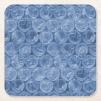 Emballage de bulle bleue