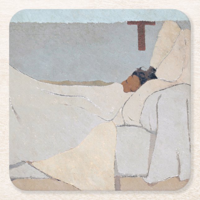 Dessous-de-verre Carré En Papier En Lit, Edouard Vuillard (Devant)