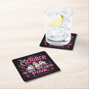 Dessous-de-verre Carré En Papier en octobre nous portons du rose pour la sensibilis
