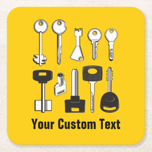 Dessous-de-verre Carré En Papier Ensemble de clés
