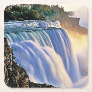 Dessous-de-verre Carré En Papier Ensemble de dessous de verre de Niagara Falls Magn