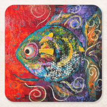 Ensemble de Dessous de verre de poisson