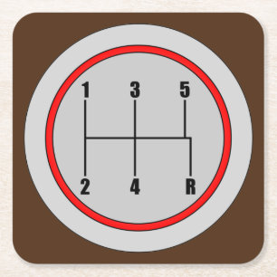 Dessous-de-verre Carré En Papier Ensemble de Dessous de verre graphiques à noeuds à