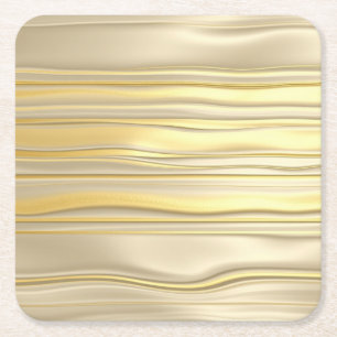 Dessous-de-verre Carré En Papier Ensemble de Dessous de verre triés à huile d'or Lu