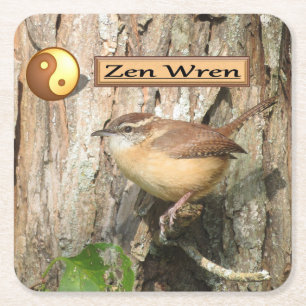 Dessous-de-verre Carré En Papier Ensemble de Dessous de verre Zen de Carolina Wren