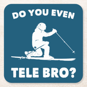 Dessous-de-verre Carré En Papier Est-Ce Que Vous Êtes Même Tele Bro ?