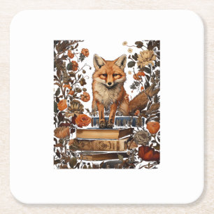 Dessous-de-verre Carré En Papier Esthétique Cottagecore avec livre Mignon Goblincor