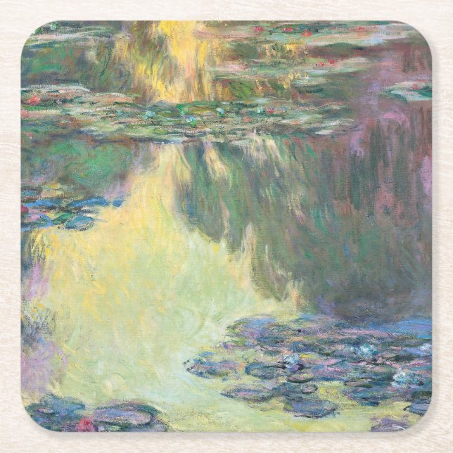 Dessous-de-verre Carré En Papier Etang Lily, Monet (Devant)