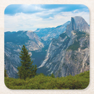 Dessous-de-verre Carré En Papier États-Unis, Californie, Parc national de Yosemite