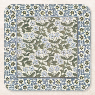 Dessous-de-verre Carré En Papier Été Périwinkel Fleur Plutôt Élégant Floral