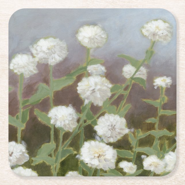 Dessous-de-verre Carré En Papier Étude du jardin botanique I (Devant)