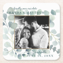 Eucalyptus Verdure Aquarelle Feuillage Bleu Dusty