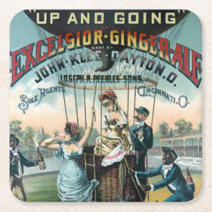 Dessous-de-verre Carré En Papier Excelsior Ginger Ale