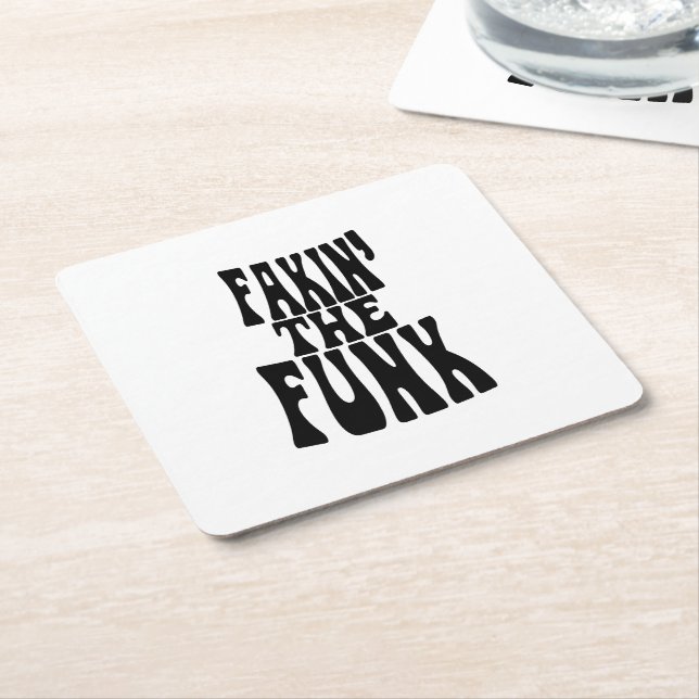 Dessous-de-verre Carré En Papier Fakin' the Funk (Incliné)