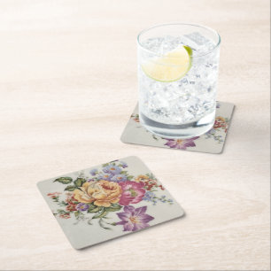Dessous-de-verre Carré En Papier Fancy Florale