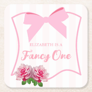 Dessous-de-verre Carré En Papier Fancy One Arc Floral 1er Anniversaire
