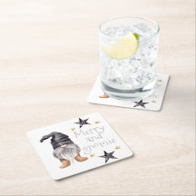 Farmhouse Winter Watercolor Gnome pour Noël