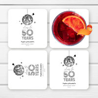 Fête d'anniversaire de mariage Disco Cheers 50 Ans
