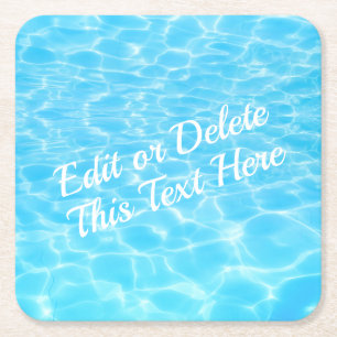 Dessous-de-verre Carré En Papier Fête sur la plage Fête d'été