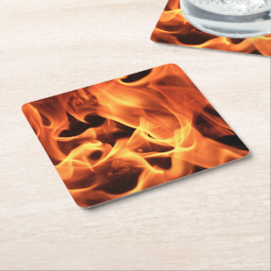 Dessous-de-verre Carré En Papier Feu