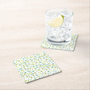 Dessous-de-verre Carré En Papier Feuille (vert)
