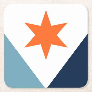 Dessous-de-verre Carré En Papier Flag of Syracuse, New York