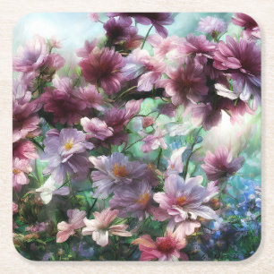 Dessous-de-verre Carré En Papier Fleur de cerisier