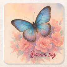 Fleur rose aquarelle charmante personnalisée chic