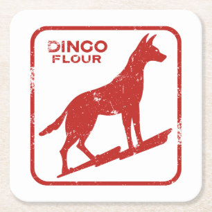 Dessous-de-verre Carré En Papier Flore Dingo