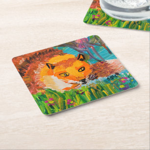 Dessous-de-verre Carré En Papier Foxy