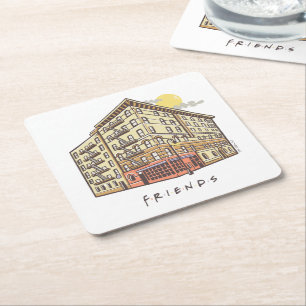 Dessous-de-verre Carré En Papier FRIENDS™ L'immeuble de Monica