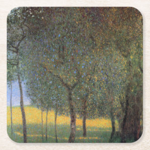 Dessous-de-verre Carré En Papier Fruits, Gustav Klimt