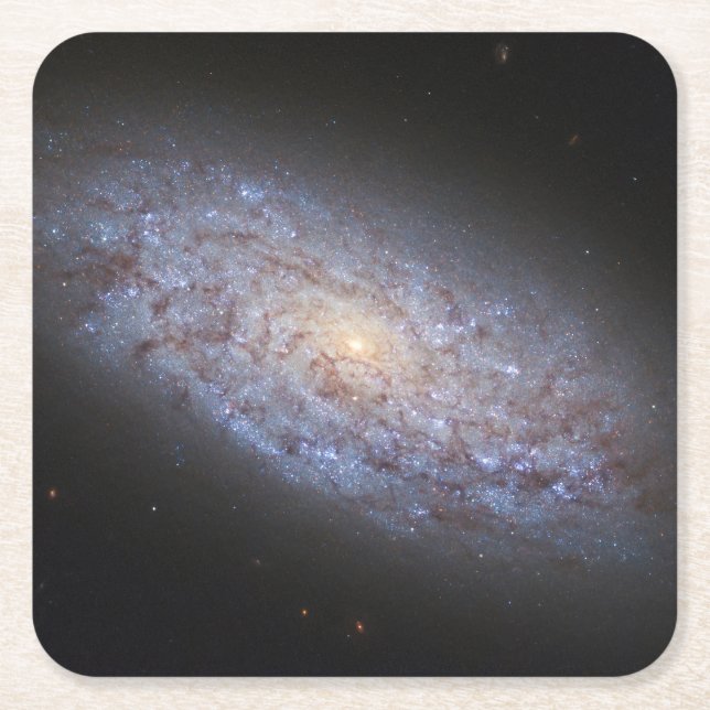 Dessous-de-verre Carré En Papier Galaxie naine Ngc 5949. (Devant)