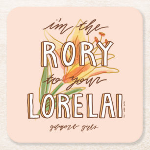 Dessous-de-verre Carré En Papier Gilmore Girls   Je suis la Rory To Your Lorelai