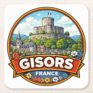 Dessous-de-verre Carré En Papier Gisors France