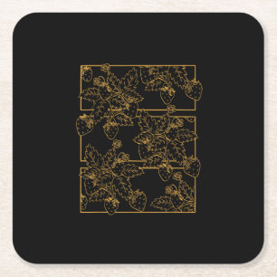 Dessous-de-verre Carré En Papier Goblincore Cottagecore Académique Esthétique Frais