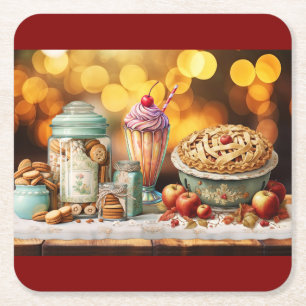 Dessous-de-verre Carré En Papier Godies de pays