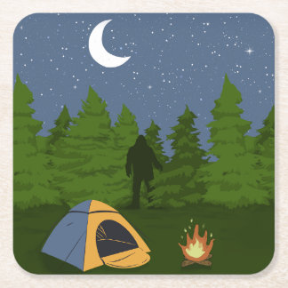 Dessous-de-verre Carré En Papier Grand Pied Camping
