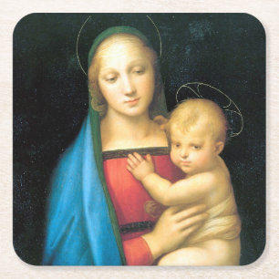 Dessous-de-verre Carré En Papier Granduca Madonna, Raphael