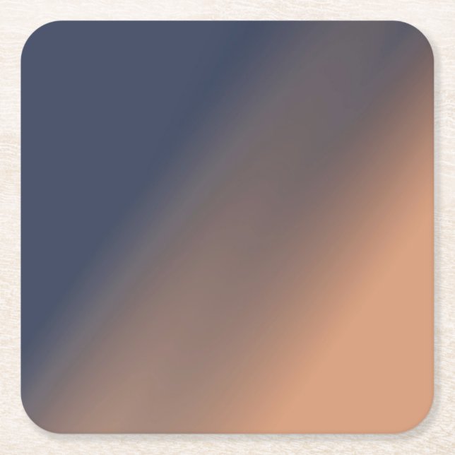 Dessous-de-verre Carré En Papier Gray-blue et beige. (Devant)