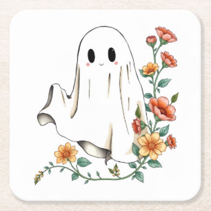 Dessous-de-verre Carré En Papier Halloween, Halloween, Fantôme,