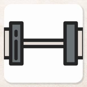 Dessous-de-verre Carré En Papier haltère