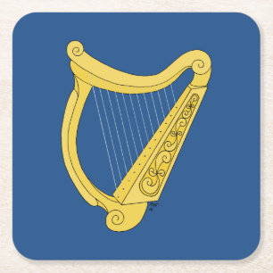Dessous-de-verre Carré En Papier Harpe irlandaise