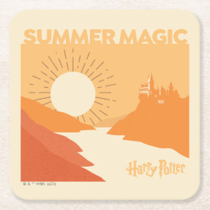 Dessous-de-verre Carré En Papier HARRY POTTER™   HOGWARTS™ Summer Magic