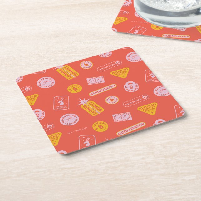 Dessous-de-verre Carré En Papier HARRY POTTER™ | Motif Spings (Incliné)