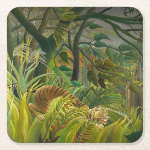 Dessous-de-verre Carré En Papier Henri Rousseau - Surpris !