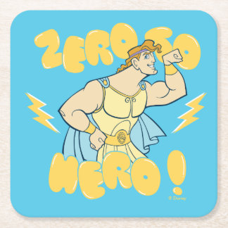 Dessous-de-verre Carré En Papier Hercules - Zero to Hero Square Paper Coaster